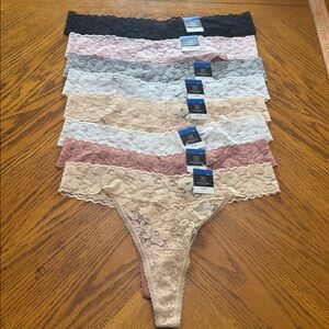 Set of 8 I.N.C.  Lace Thong core panty Underwear Lingerie panty set